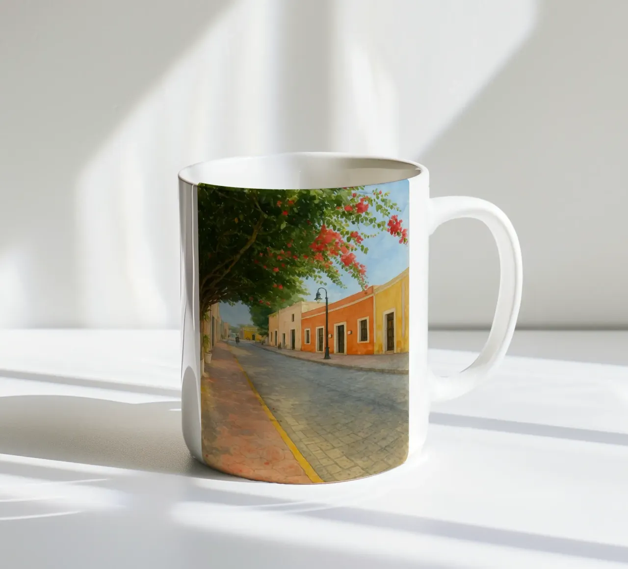 Valladolid Messico, strade del Messico tazza in ceramica da Ramcdc