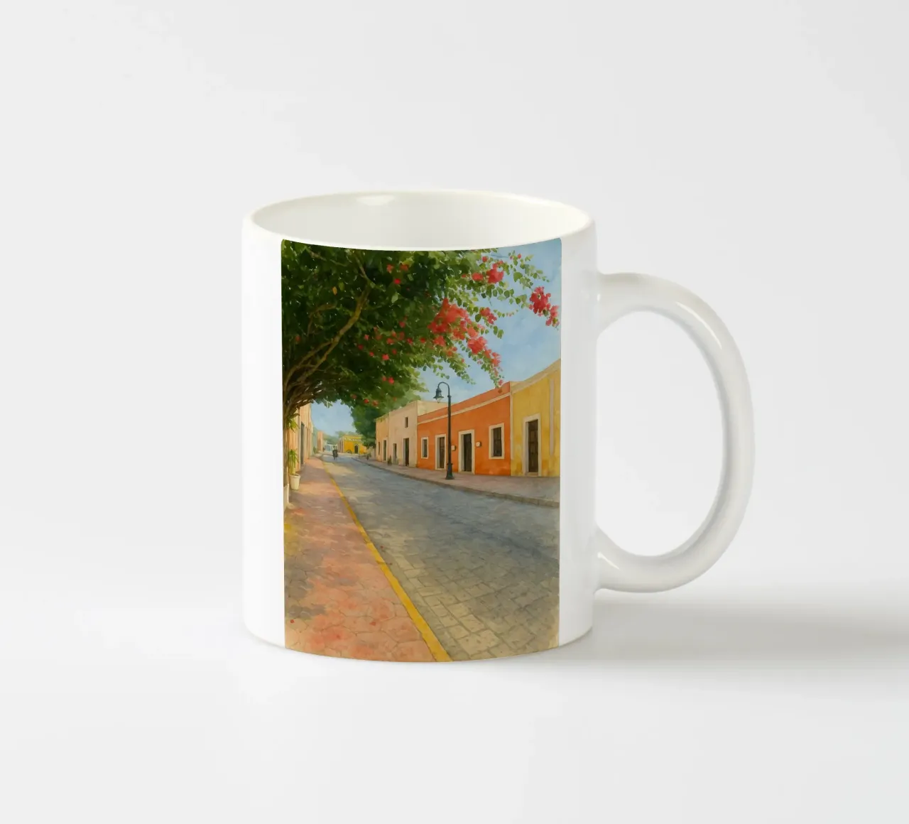 Valladolid Messico, strade del Messico tazza in ceramica da Ramcdc