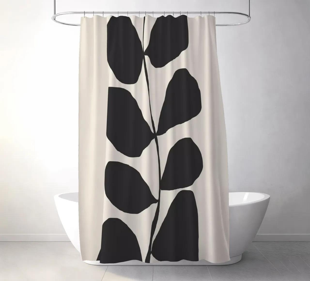 Abstract Minimal -Plant 3 shower curtain by ThingDesign