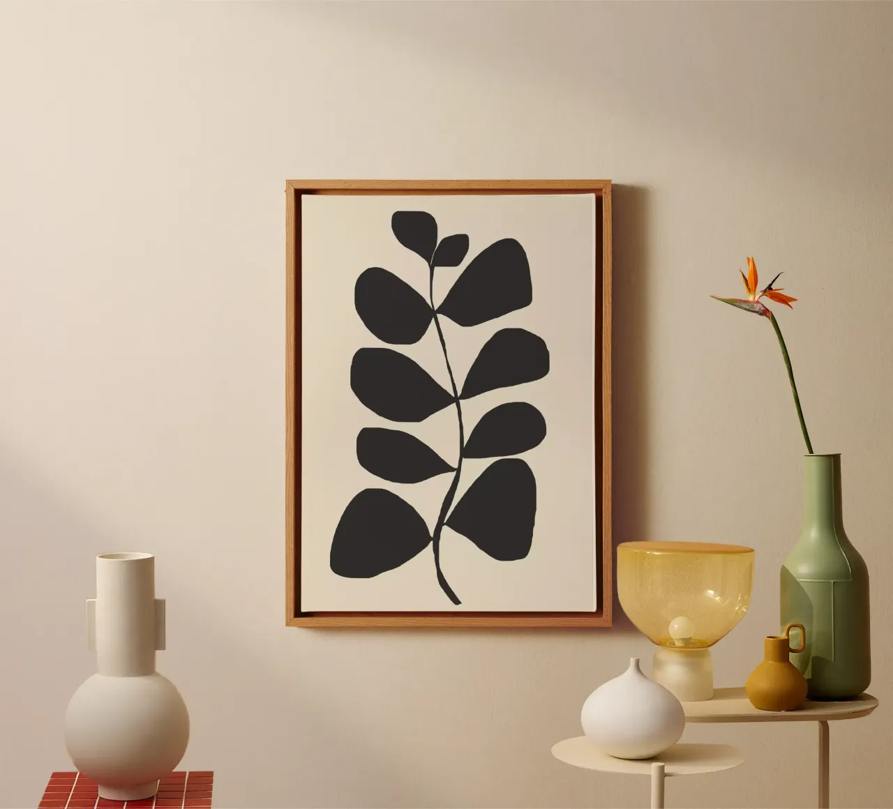 Abstract Minimal -Plant 3 canvas by ThingDesign