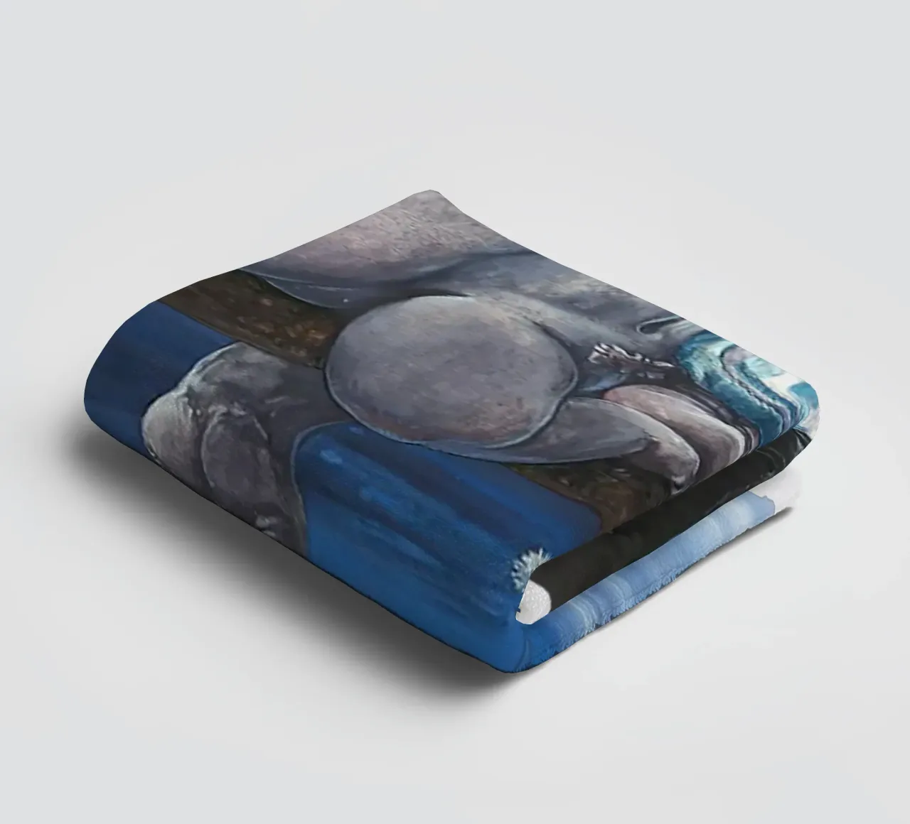 HIPPOS IN THE CHERRY TREE - Sleeping Hippo asciugamano da bagno da Vintage Van Gogh