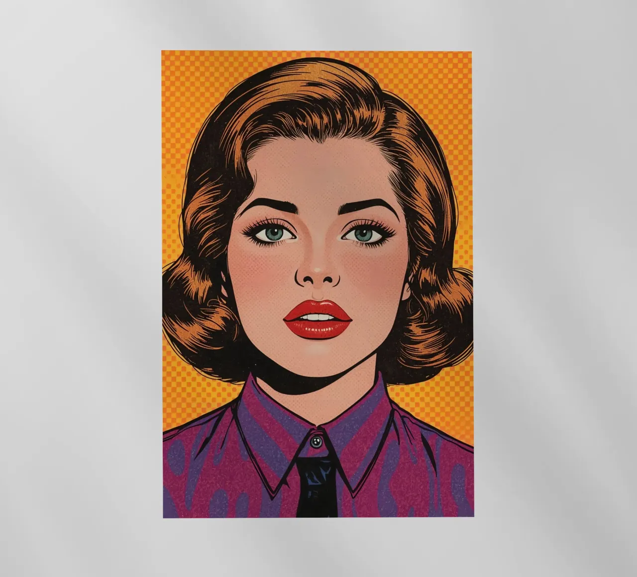 Donna in tailleur Ritratto in stile Pop Art pellicola backlit da DesignDoodle