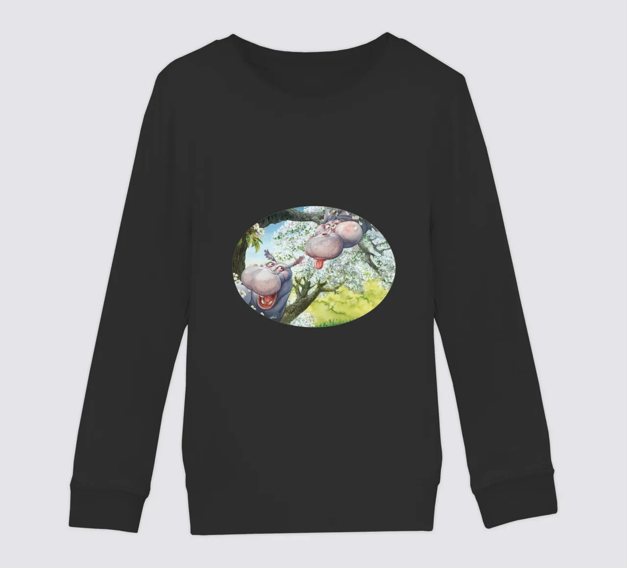 HIPPOS IN THE CHERRY TREE felpa bambino da Vintage Van Gogh