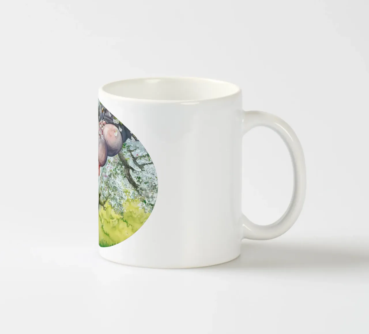 HIPPOS IN THE CHERRY TREE tazza in ceramica da Vintage Van Gogh