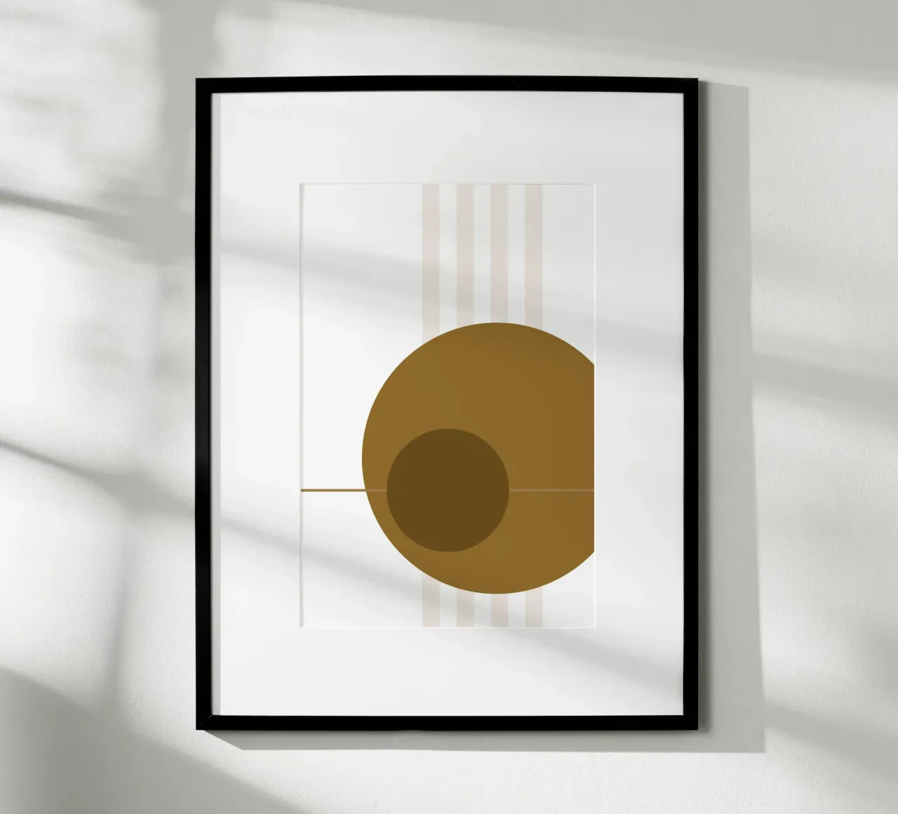 Geometria minima #1 poster con telaio in alluminio da Ella.Wilfriede