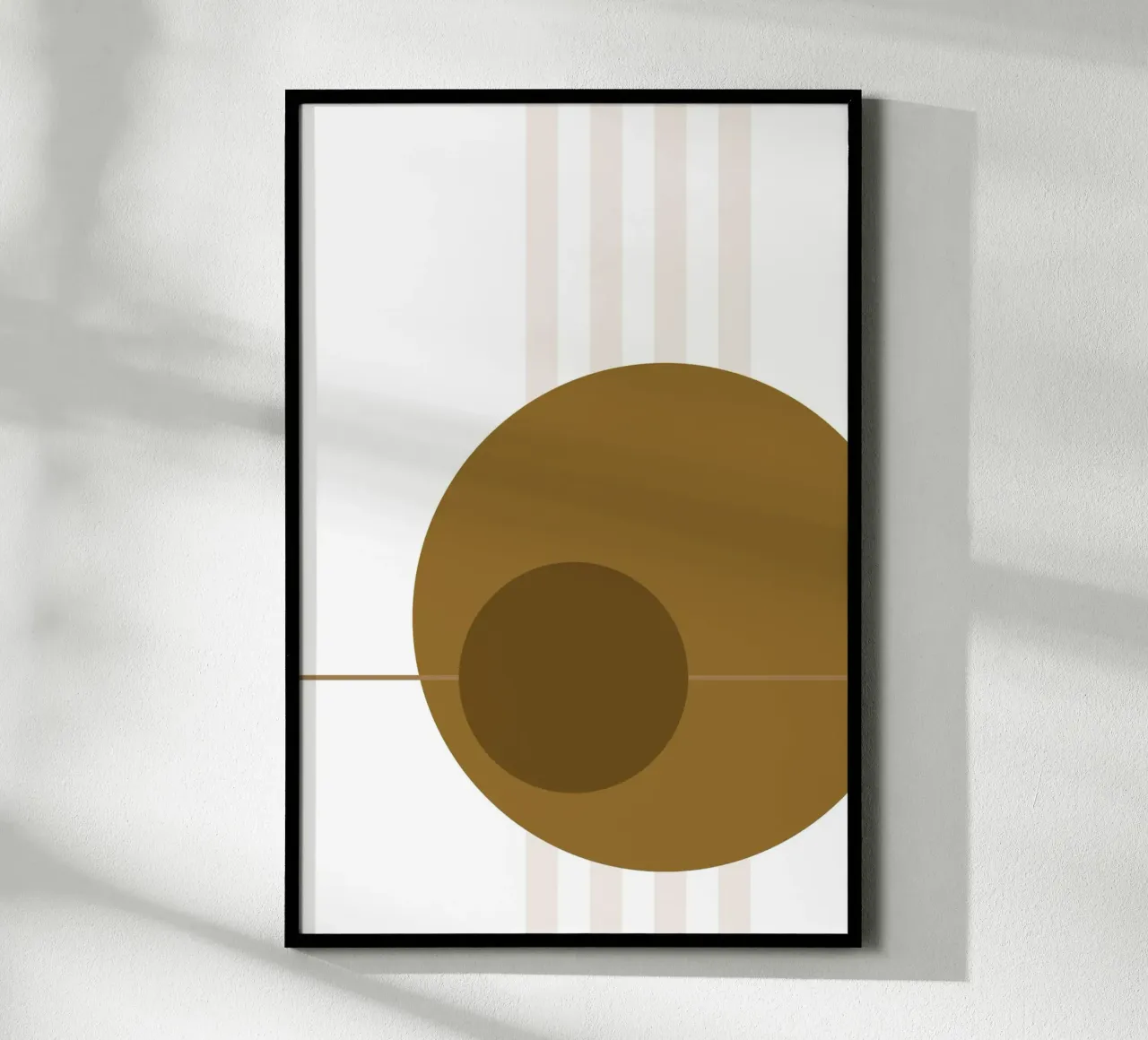 Geometria minima #1 poster con telaio in alluminio da Ella.Wilfriede