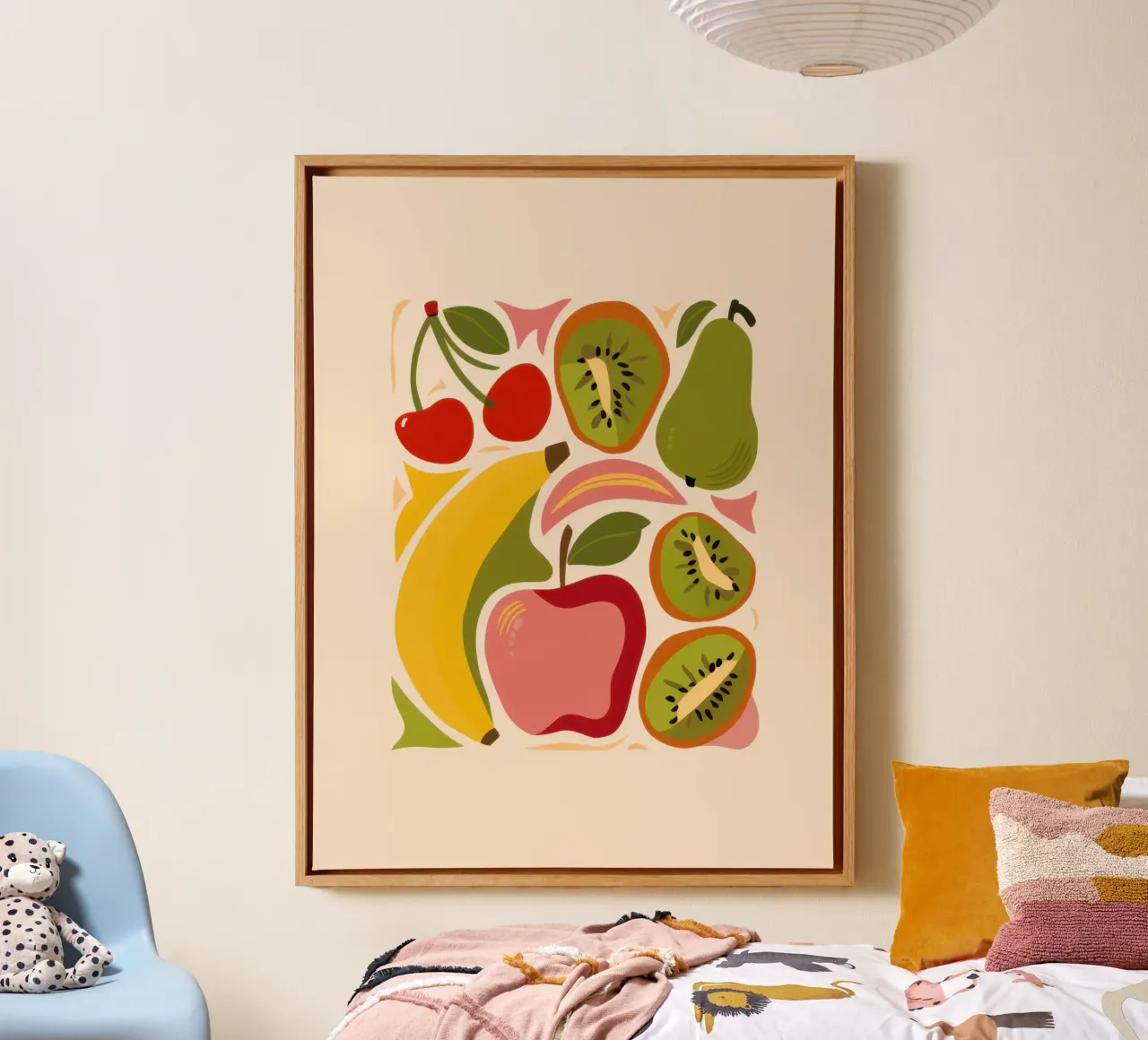 Lebendige Früchte des Obstgartens Leinwand mit Schattenfugenrahmen von Autumn Season