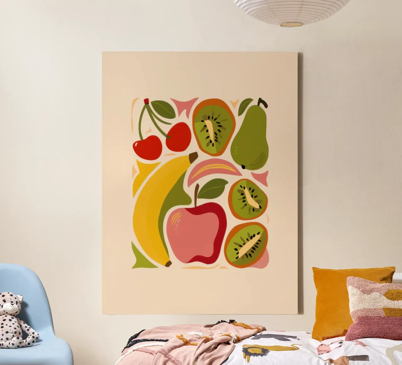 Lebendige Früchte des Obstgartens Leinwand mit Schattenfugenrahmen von Autumn Season