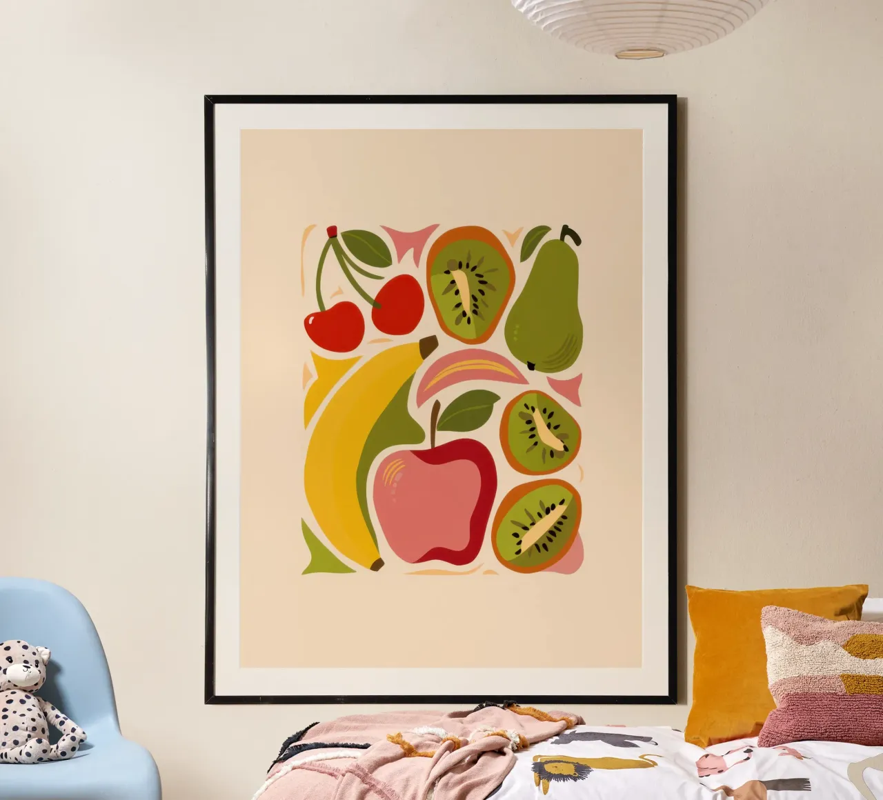 La vivacità del frutteto poster con telaio in alluminio da Autumn Season