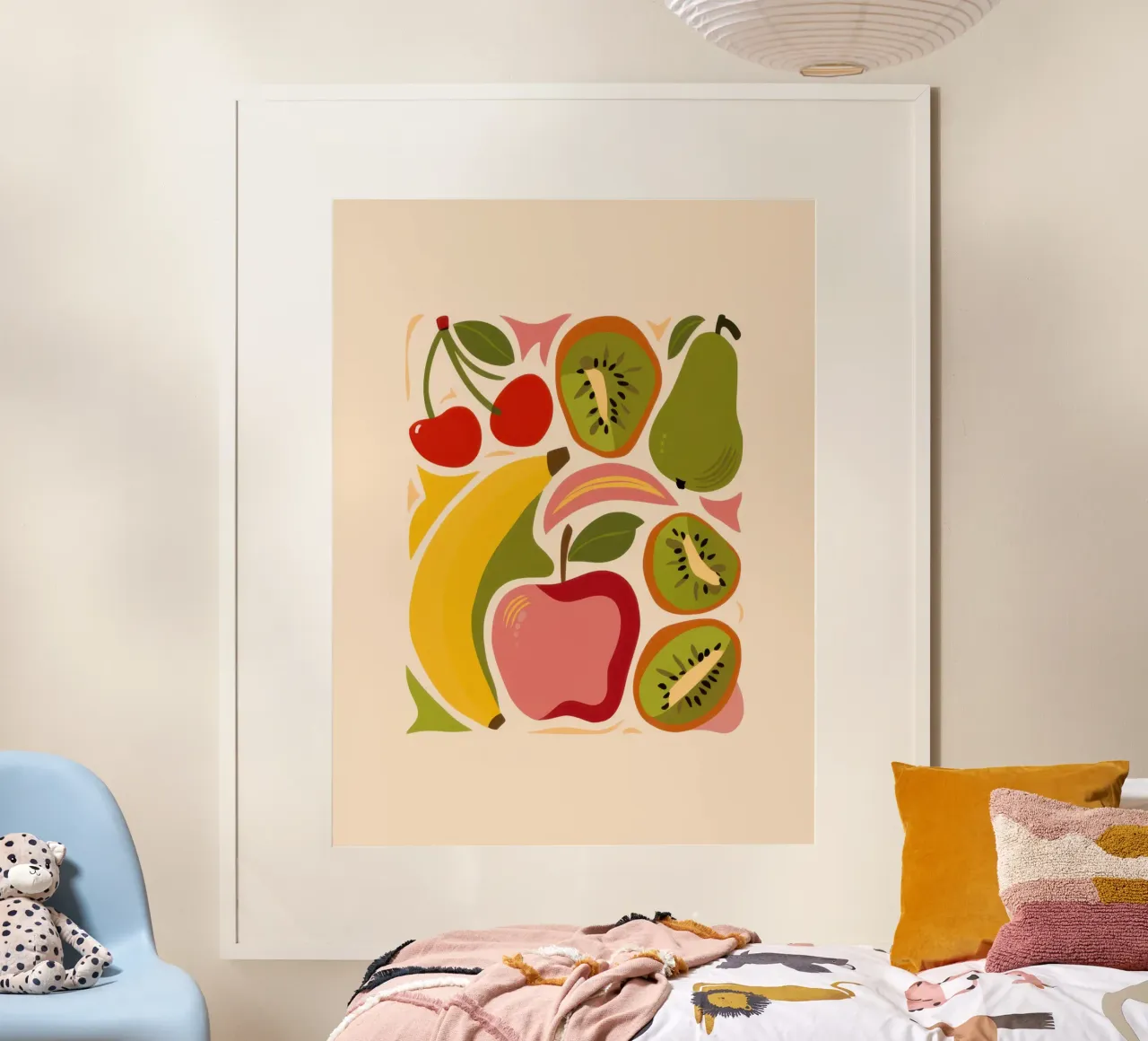 La vivacità del frutteto poster con telaio in alluminio da Autumn Season