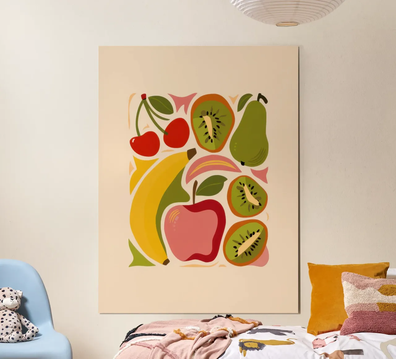 La vivacità del frutteto poster con telaio in alluminio da Autumn Season