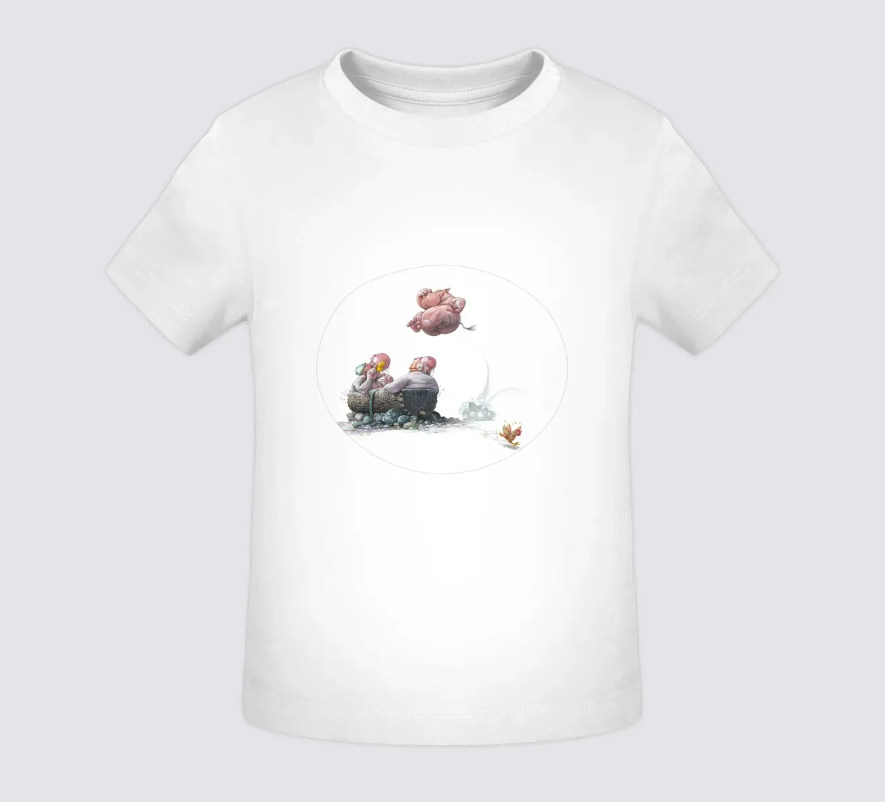 HIPPOS IN THE CHERRY TREE - Hippo Jump maglietta neonato da Vintage Van Gogh