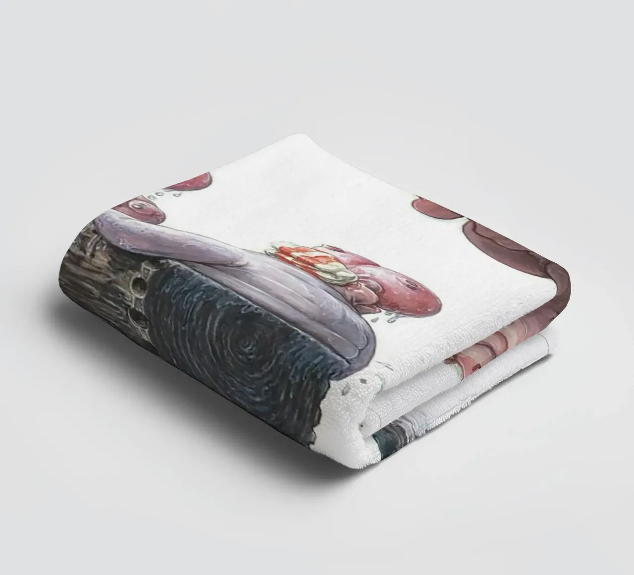 HIPPOS IN THE CHERRY TREE - Hippo Jump asciugamano da bagno da Vintage Van Gogh
