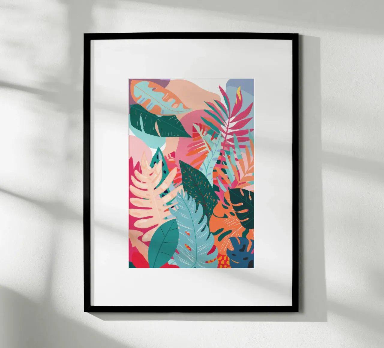 Flora della barriera corallina poster con telaio in alluminio da Autumn Season