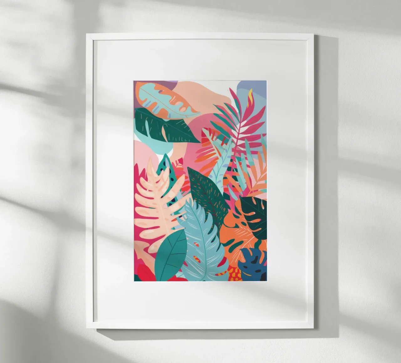 Flora della barriera corallina poster con telaio in alluminio da Autumn Season