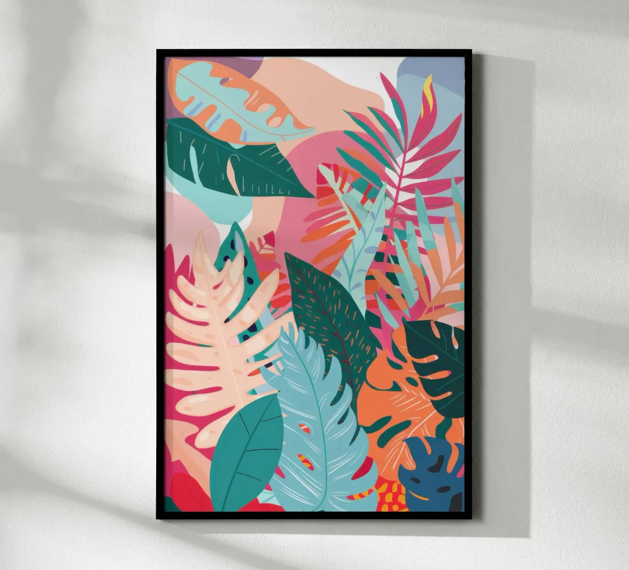 Flora della barriera corallina poster con telaio in alluminio da Autumn Season