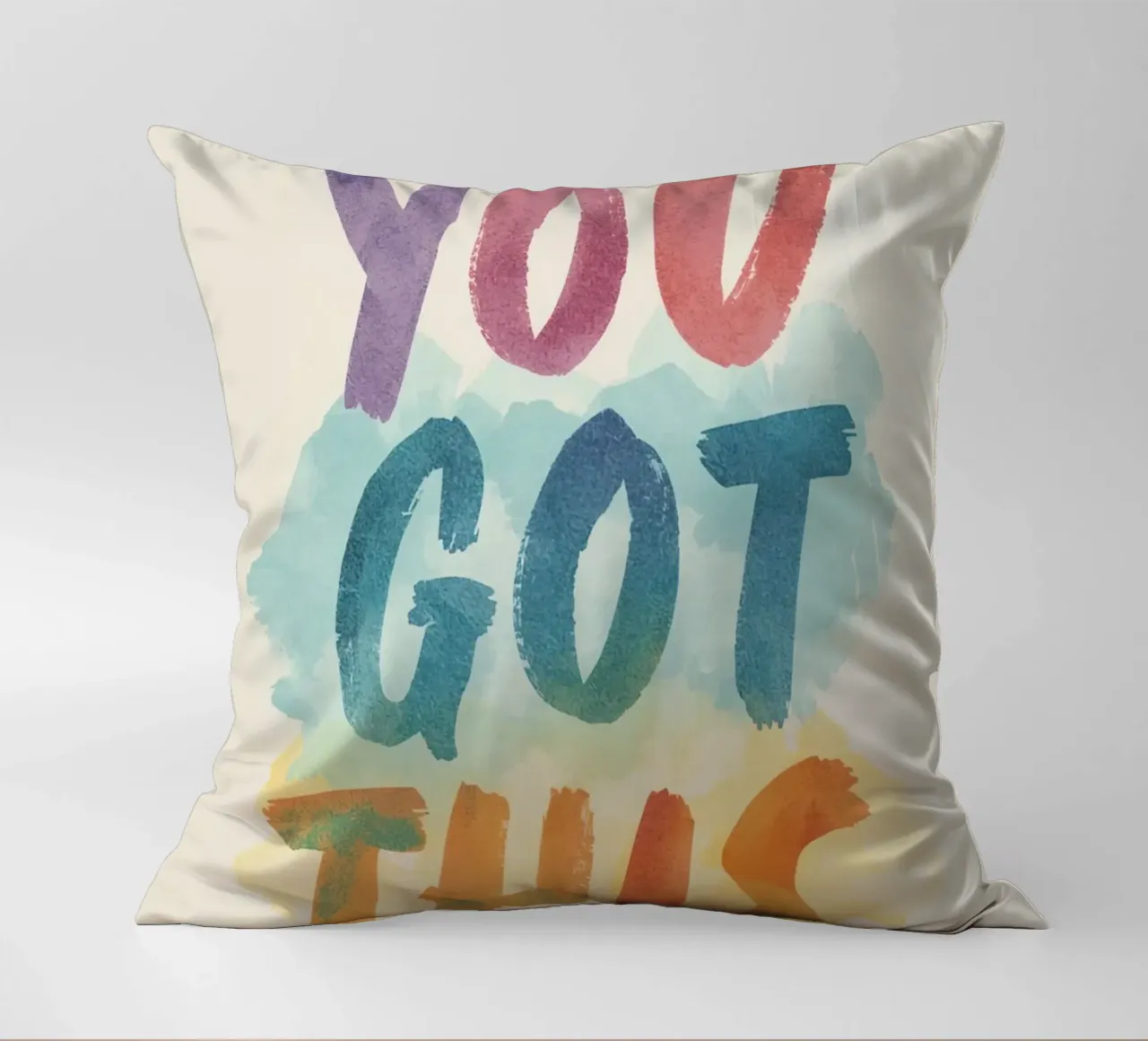 You Got This Kunst im Aquarellstil Kissen von DesignDoodle