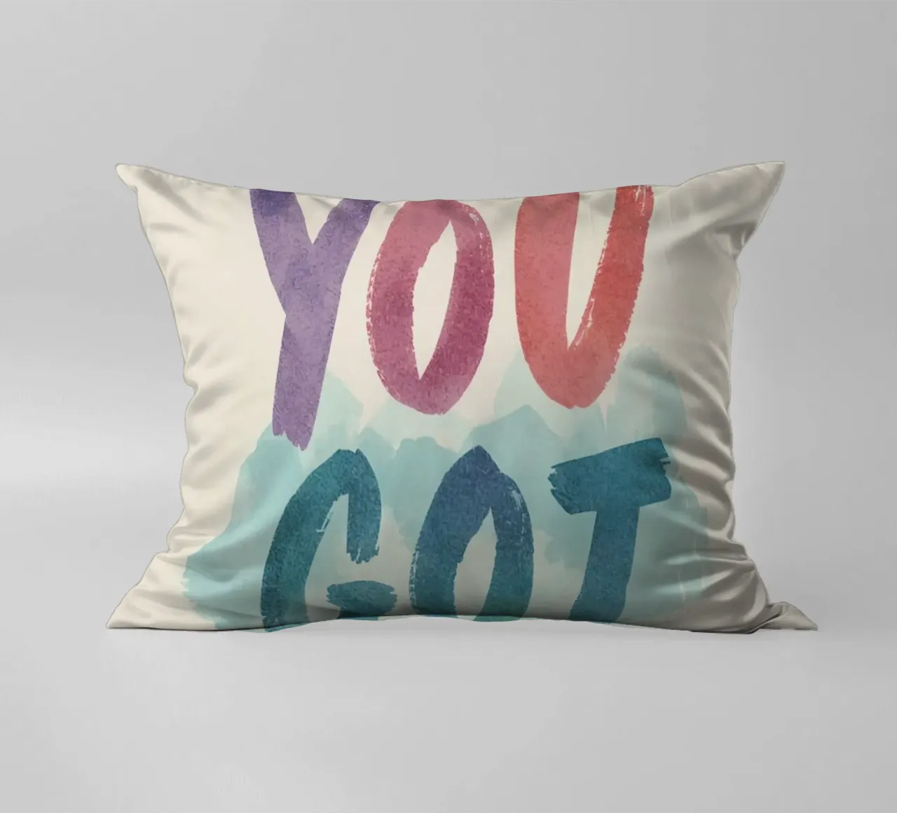 You Got This Kunst im Aquarellstil Kissen von DesignDoodle