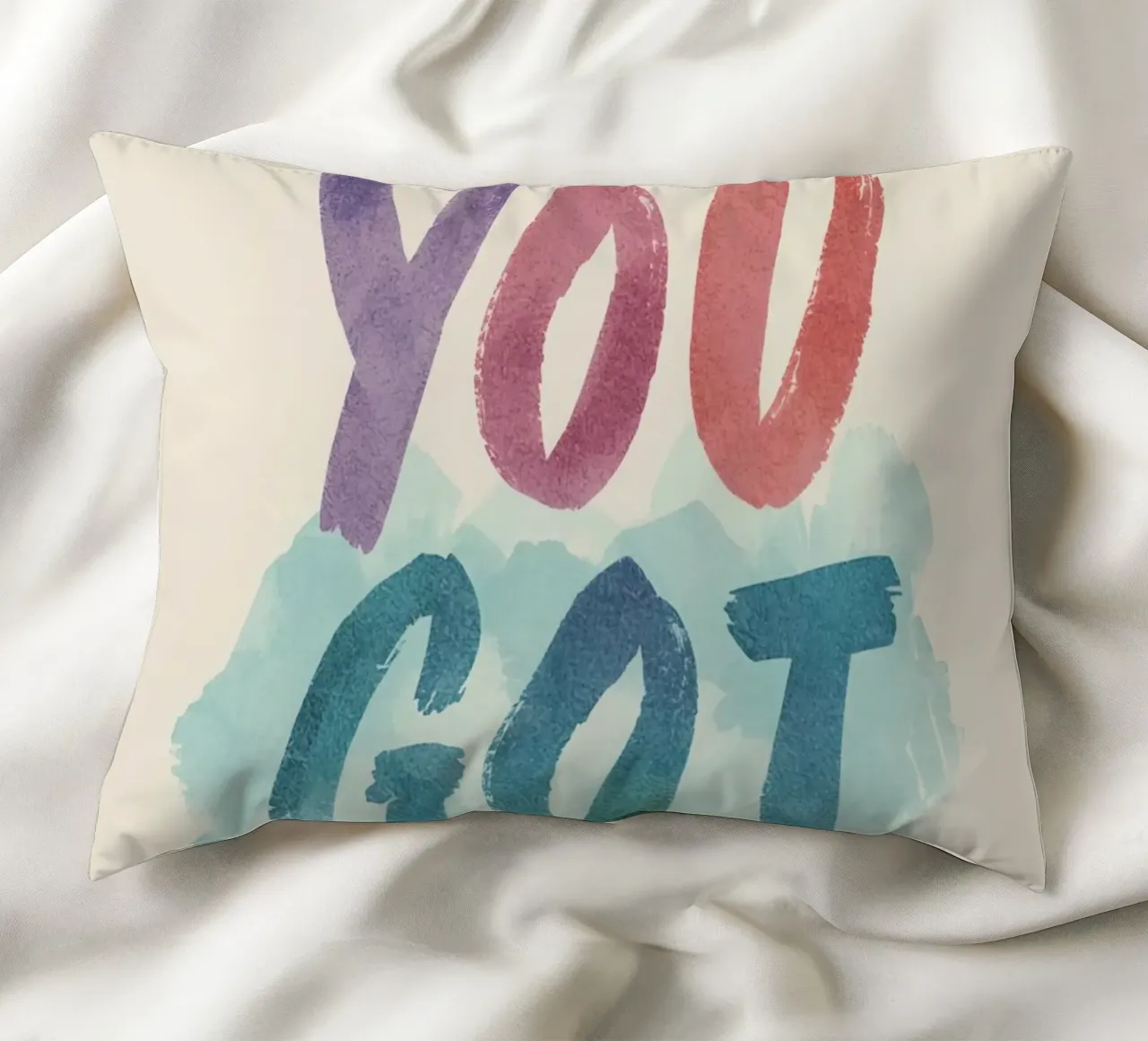 You Got This Kunst im Aquarellstil Kissen von DesignDoodle