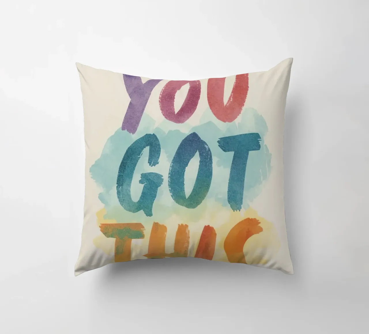 You Got This Kunst im Aquarellstil Kissen von DesignDoodle