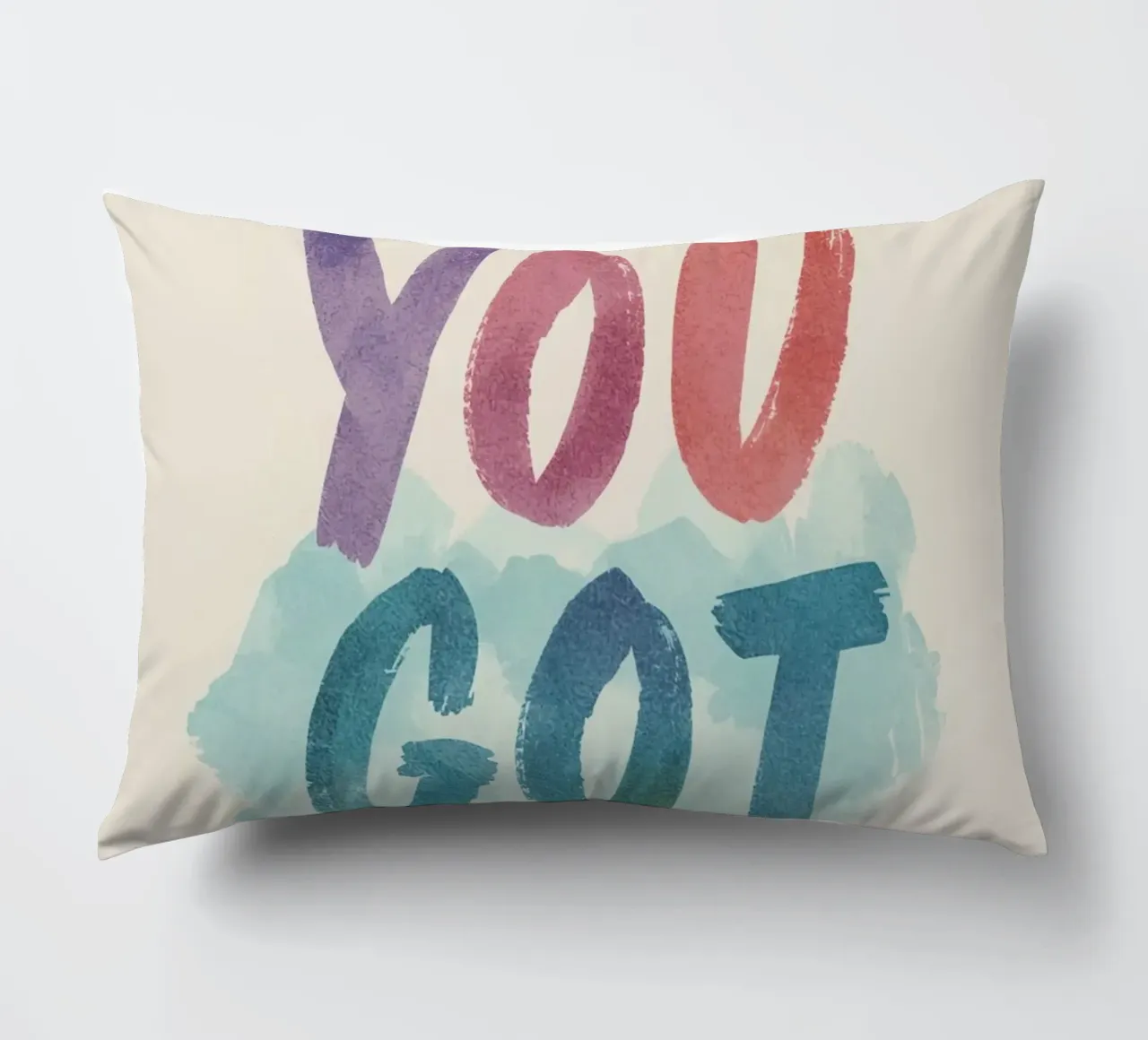 You Got This Kunst im Aquarellstil Kissen von DesignDoodle