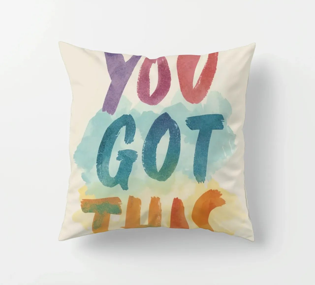 You Got This Kunst im Aquarellstil Kissen von DesignDoodle