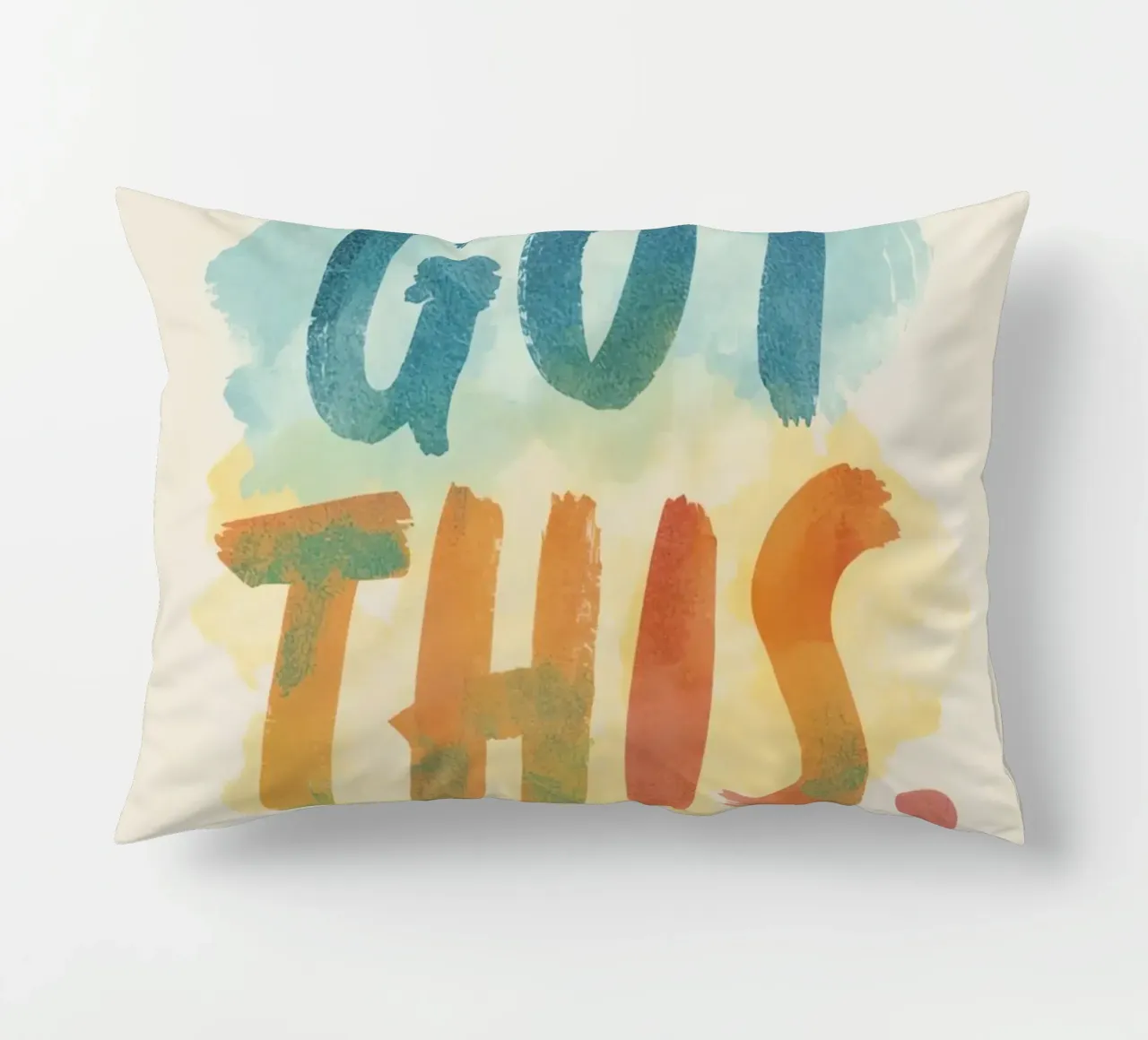 You Got This Kunst im Aquarellstil Kissen von DesignDoodle