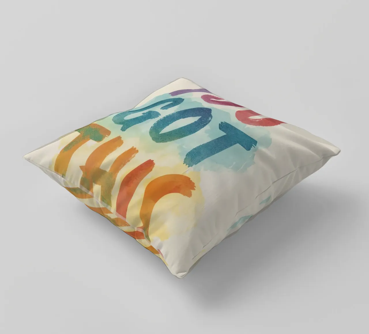 You Got This Kunst im Aquarellstil Kissen von DesignDoodle