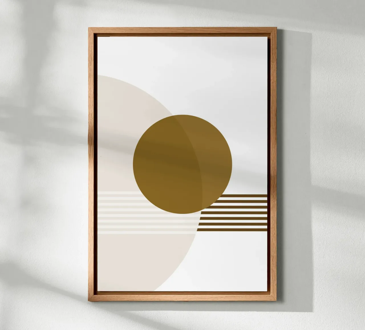 Minimal Geometry #2 canvas with Floater frame by Ella.Wilfriede