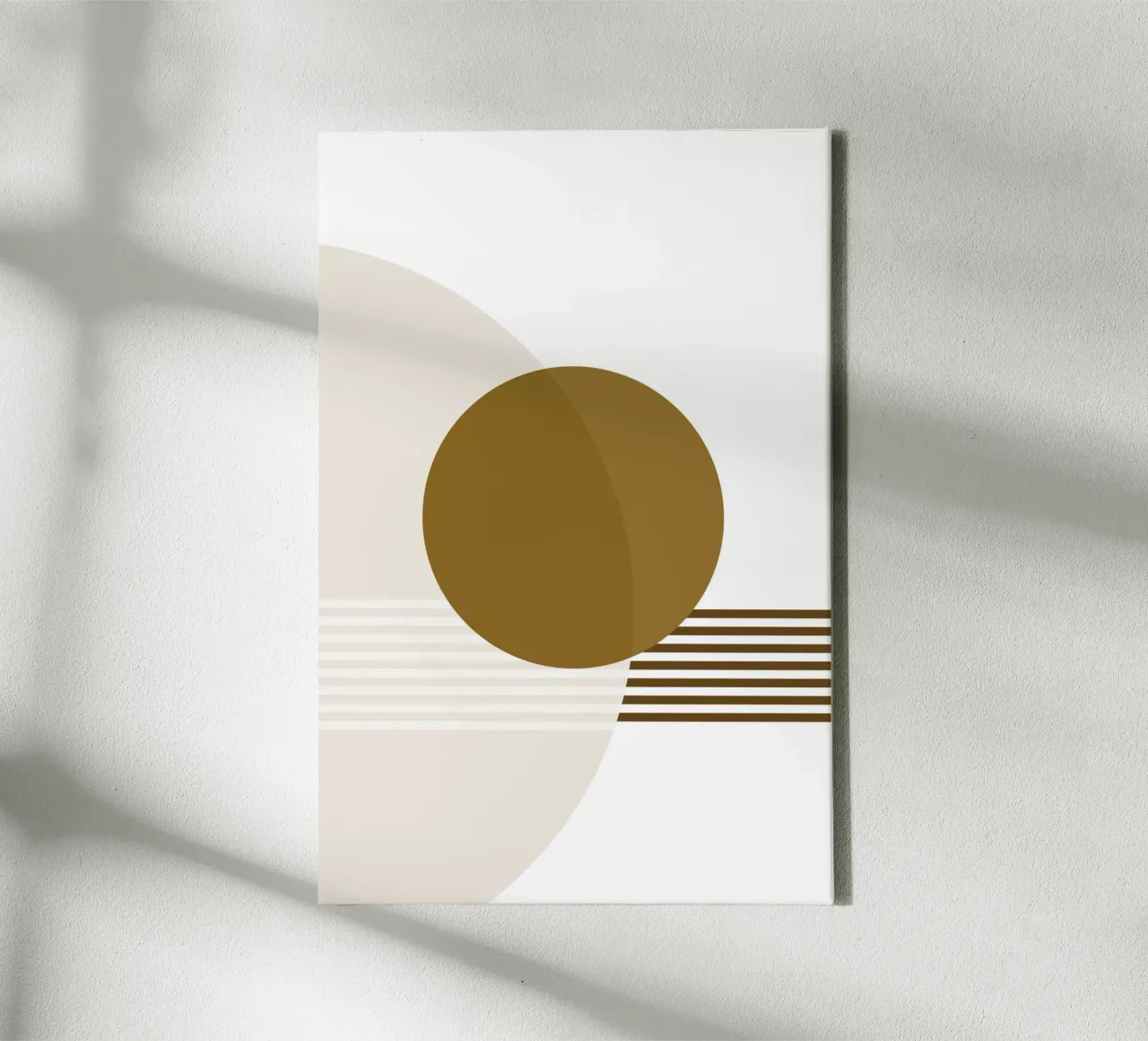 Minimal Geometry #2 canvas with Floater frame by Ella.Wilfriede