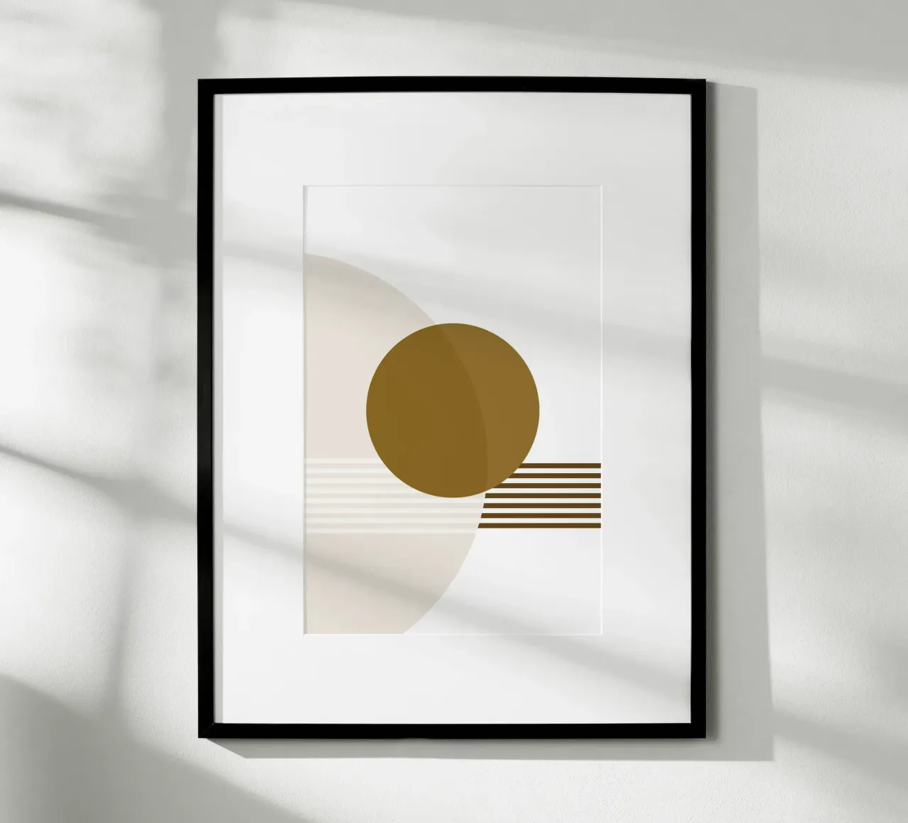 Geometria minima #2 poster con telaio in plastica da Ella.Wilfriede