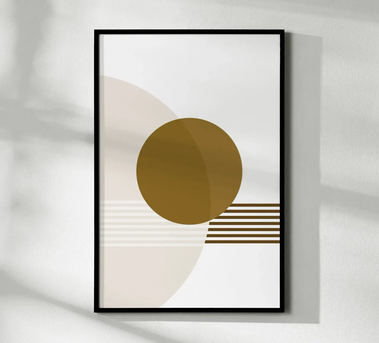 Geometria minima #2 poster con telaio in plastica da Ella.Wilfriede