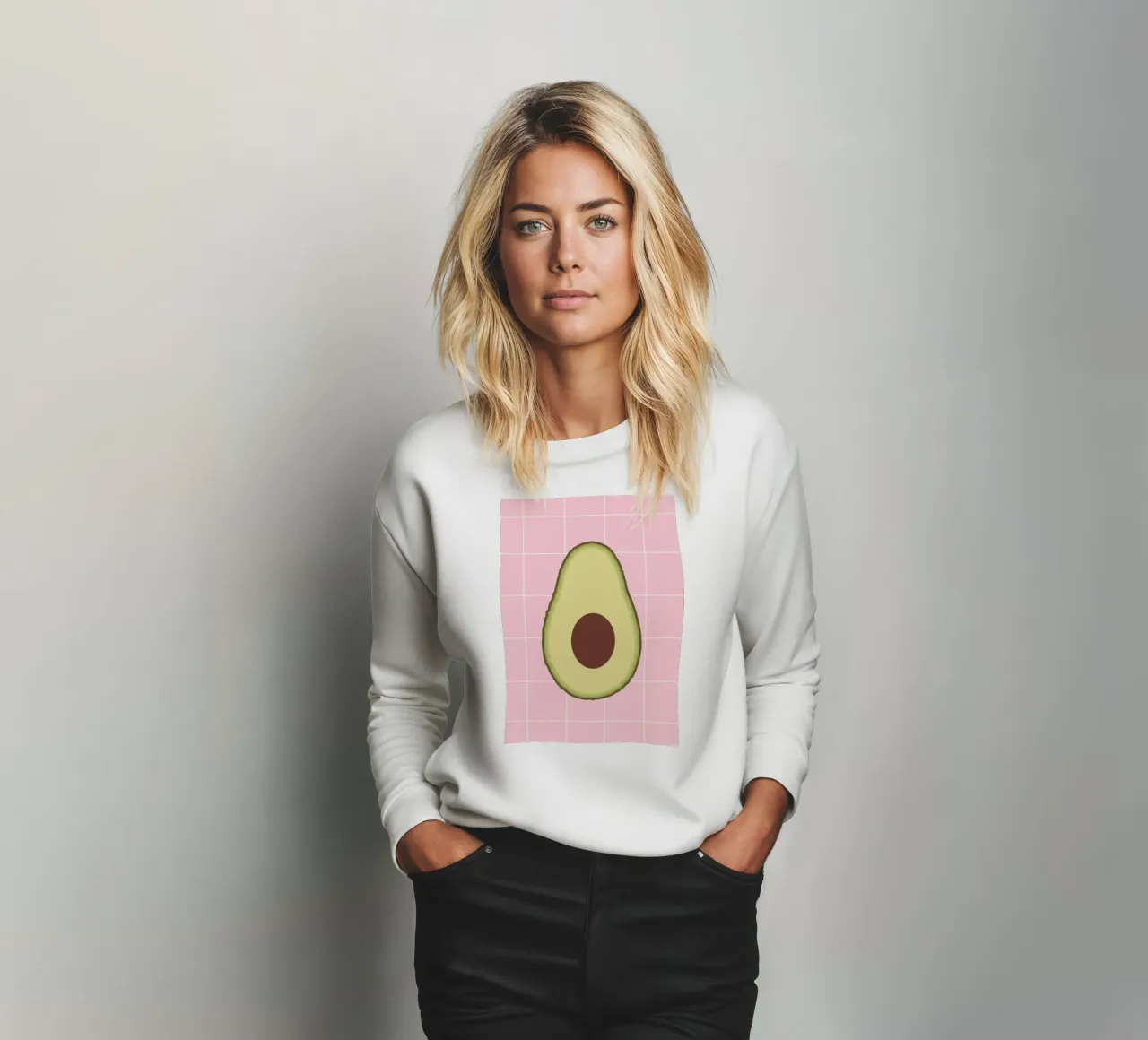 Avocado Slice felpa da Attaboy Dsgn