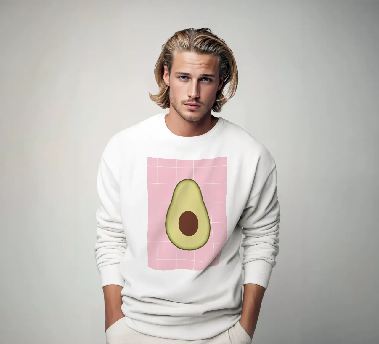 Avocado Slice felpa da Attaboy Dsgn