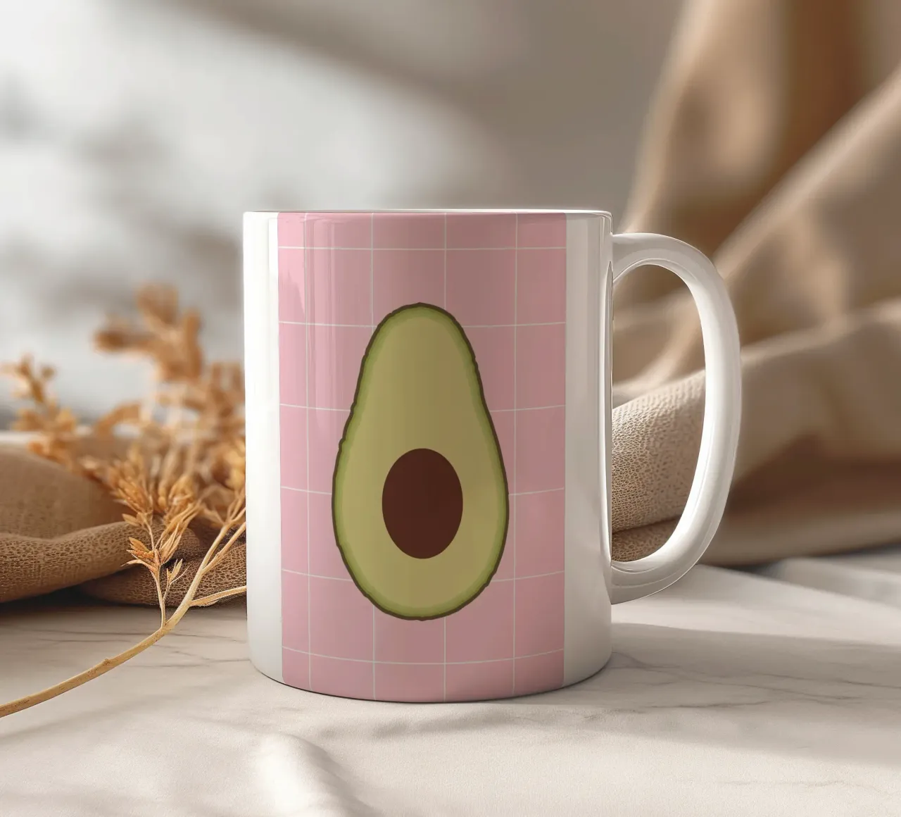 Avocado Slice tazza in ceramica da Attaboy Dsgn