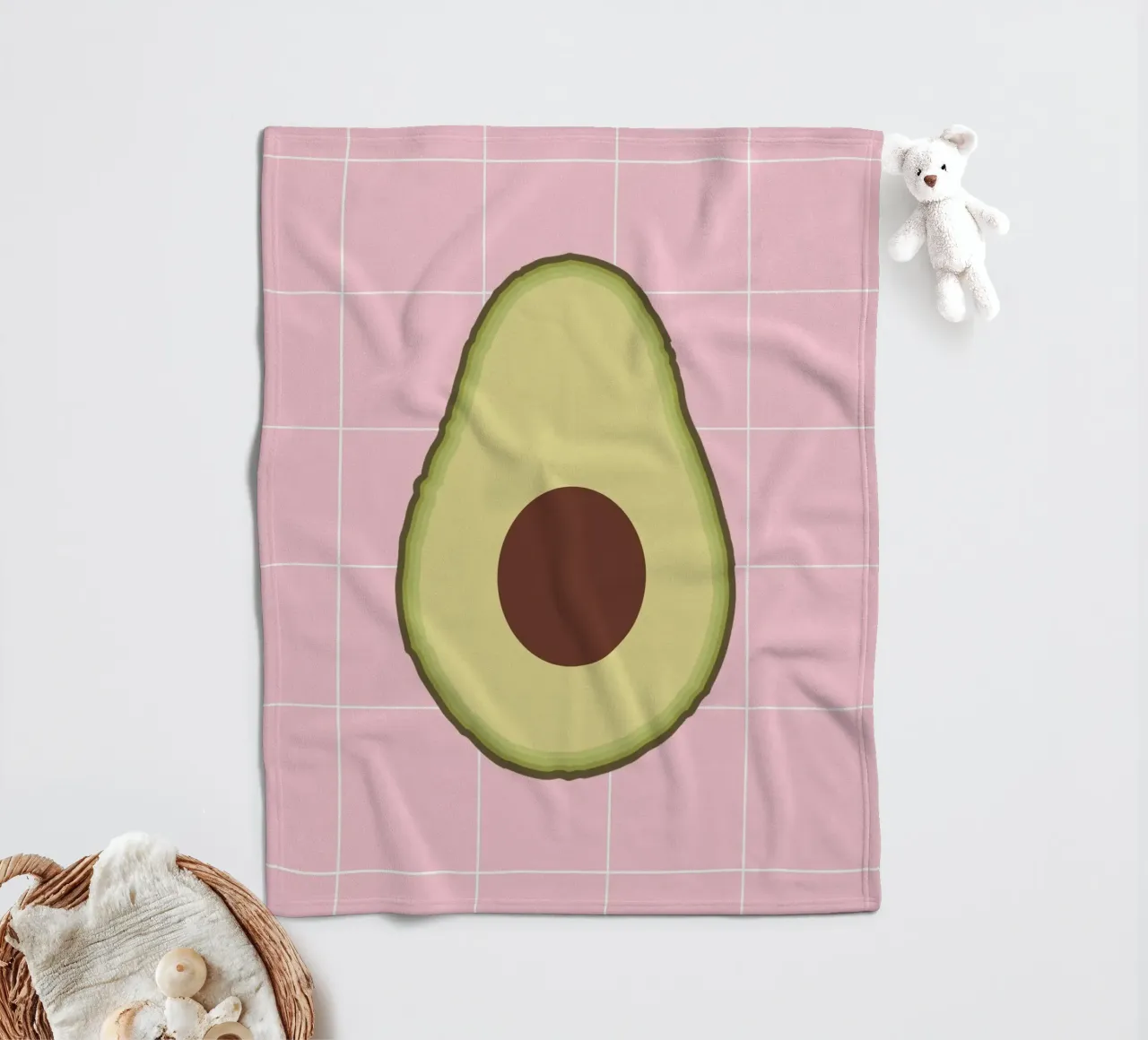 Avocado Slice coperta in pile da Attaboy Dsgn