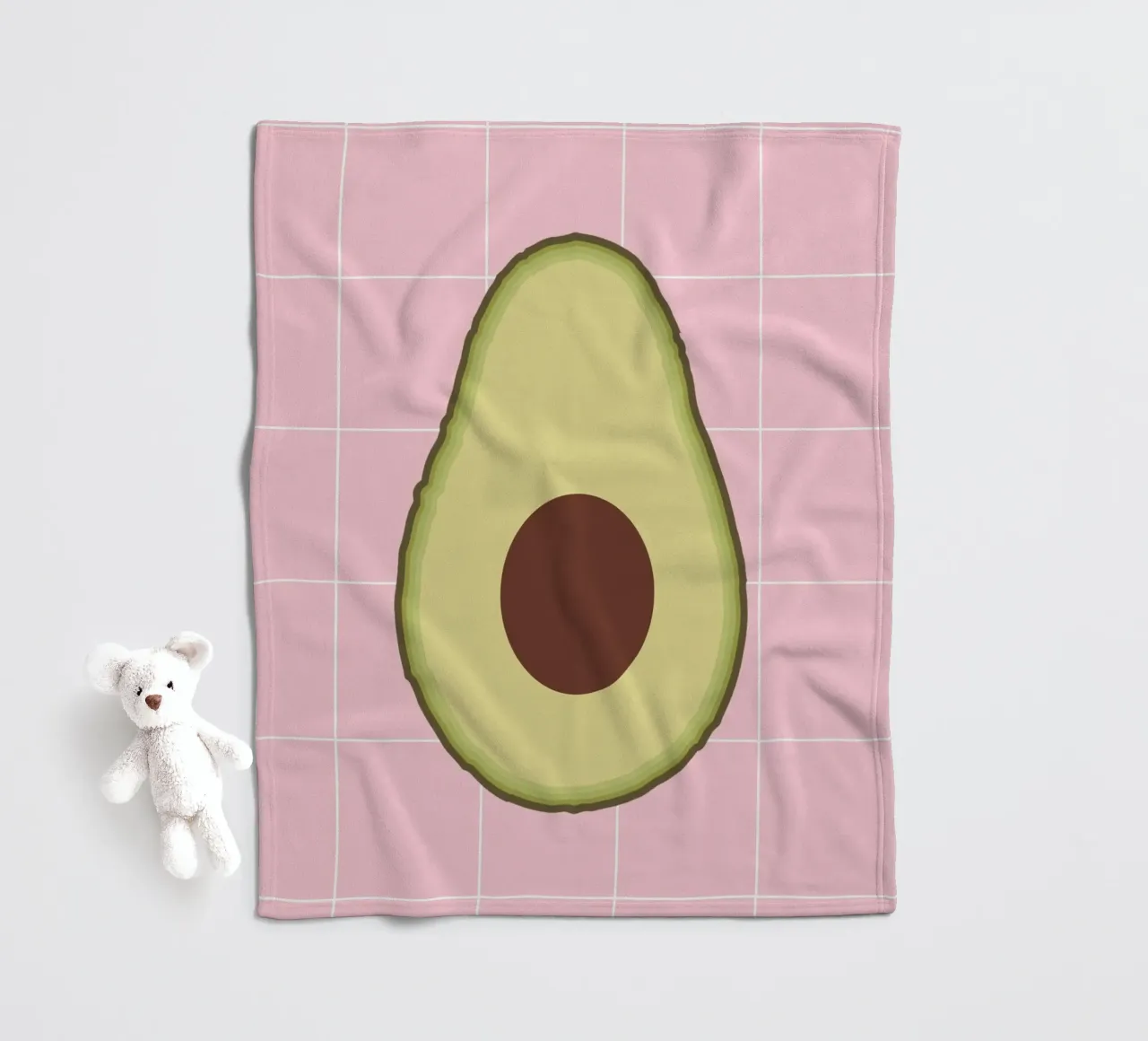 Avocado Slice coperta in pile da Attaboy Dsgn