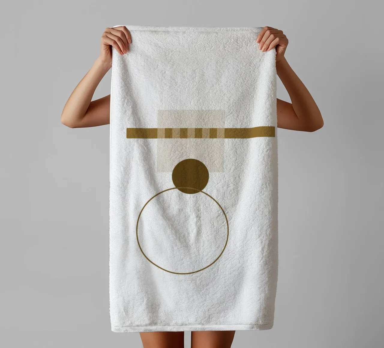 Minimal Geometry #3 towel by Ella.Wilfriede