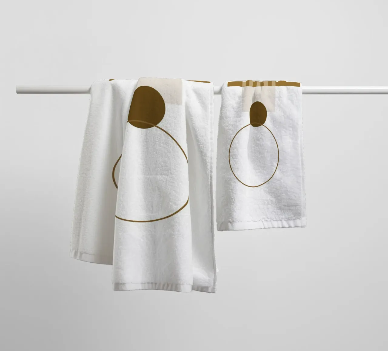 Minimal Geometry #3 towel by Ella.Wilfriede