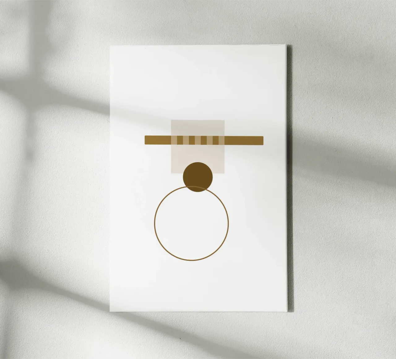 Minimal Geometry #3 canvas with Floater frame by Ella.Wilfriede