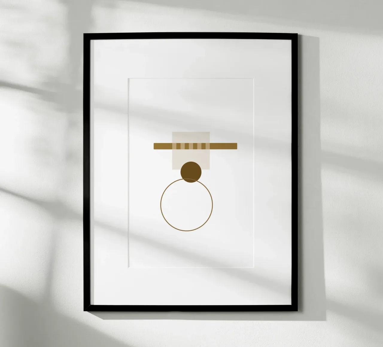 Geometria minima #3 poster con telaio in plastica da Ella.Wilfriede