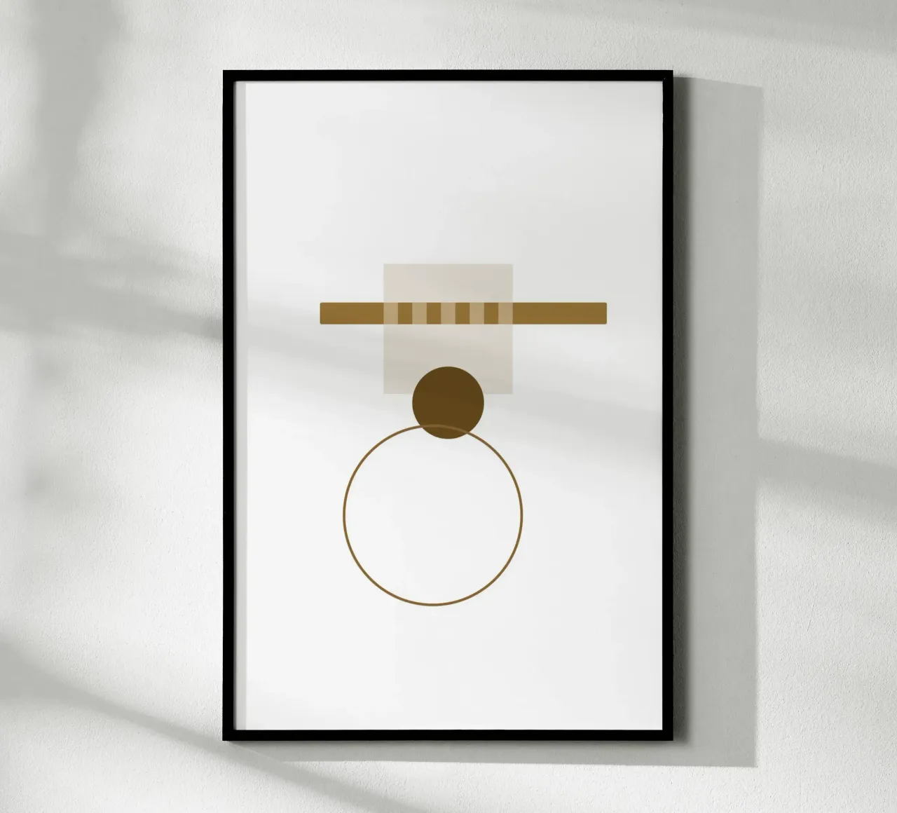 Geometria minima #3 poster con telaio in plastica da Ella.Wilfriede