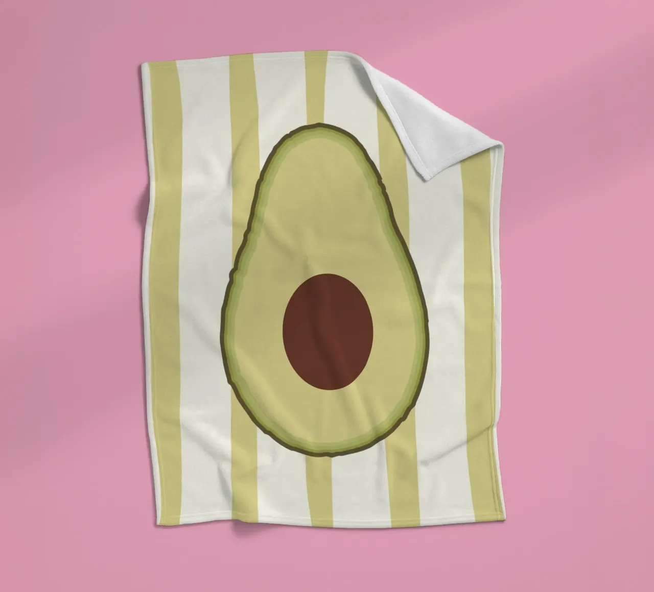 Avocado Slice coperta in pile da Attaboy Dsgn
