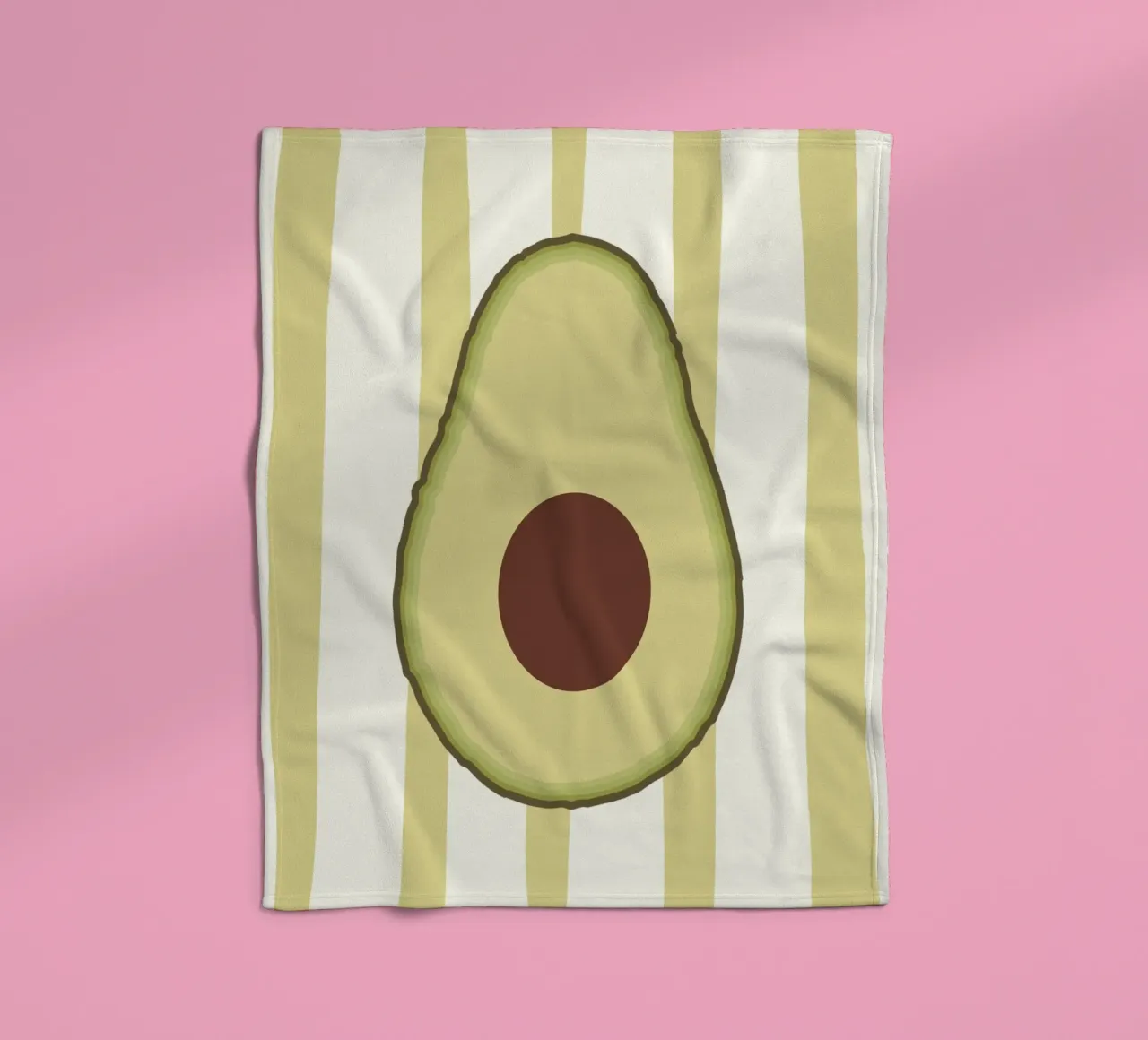 Avocado Slice coperta in pile da Attaboy Dsgn
