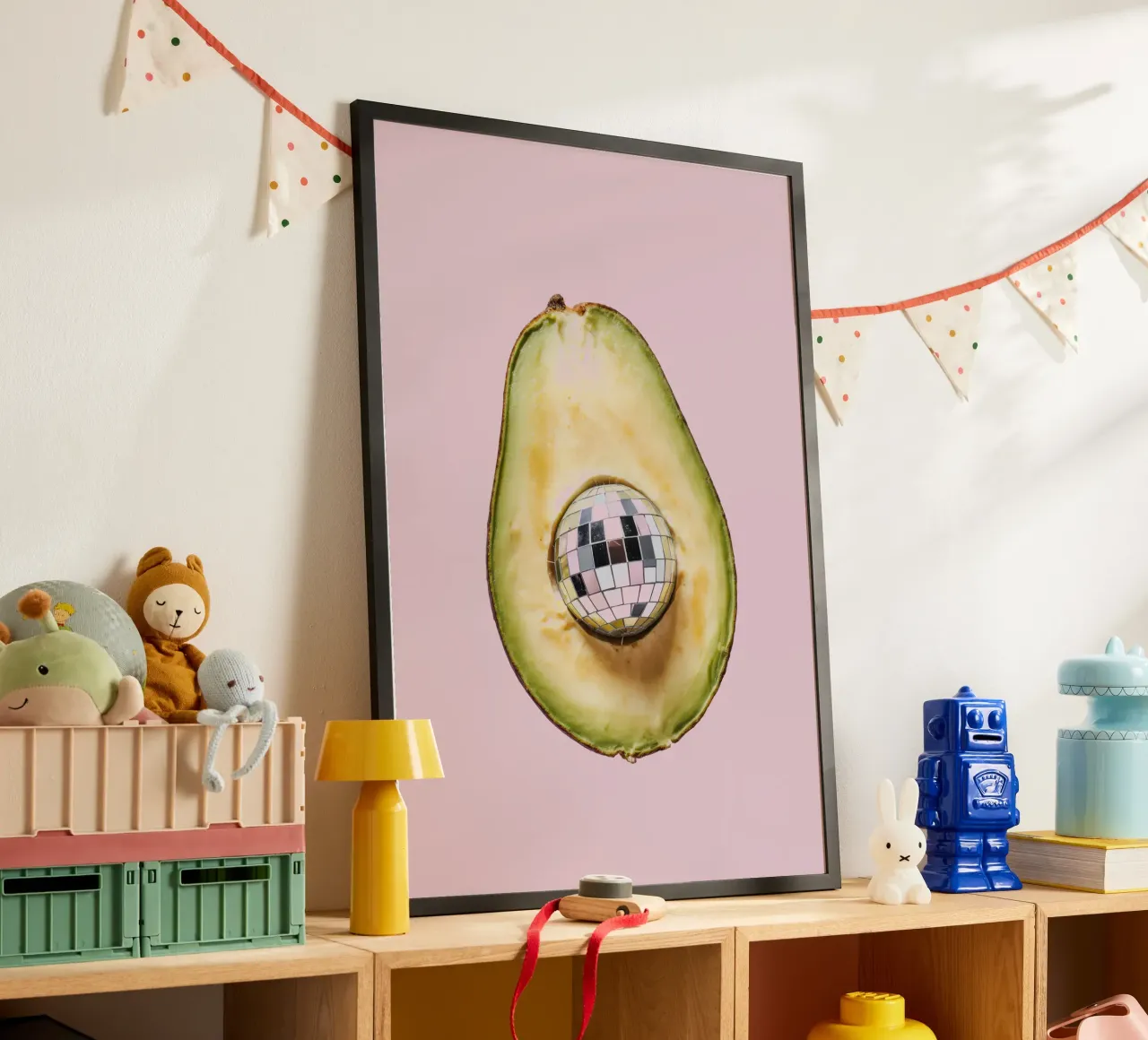 Funky Disco Avocado poster da Attaboy Dsgn