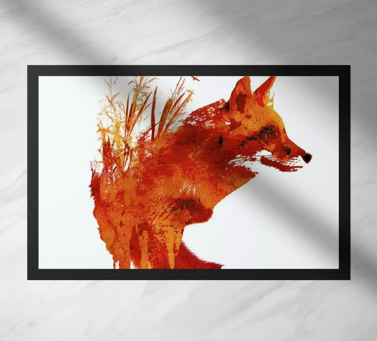 Plattensee Fox doormat by Róbert Farkas