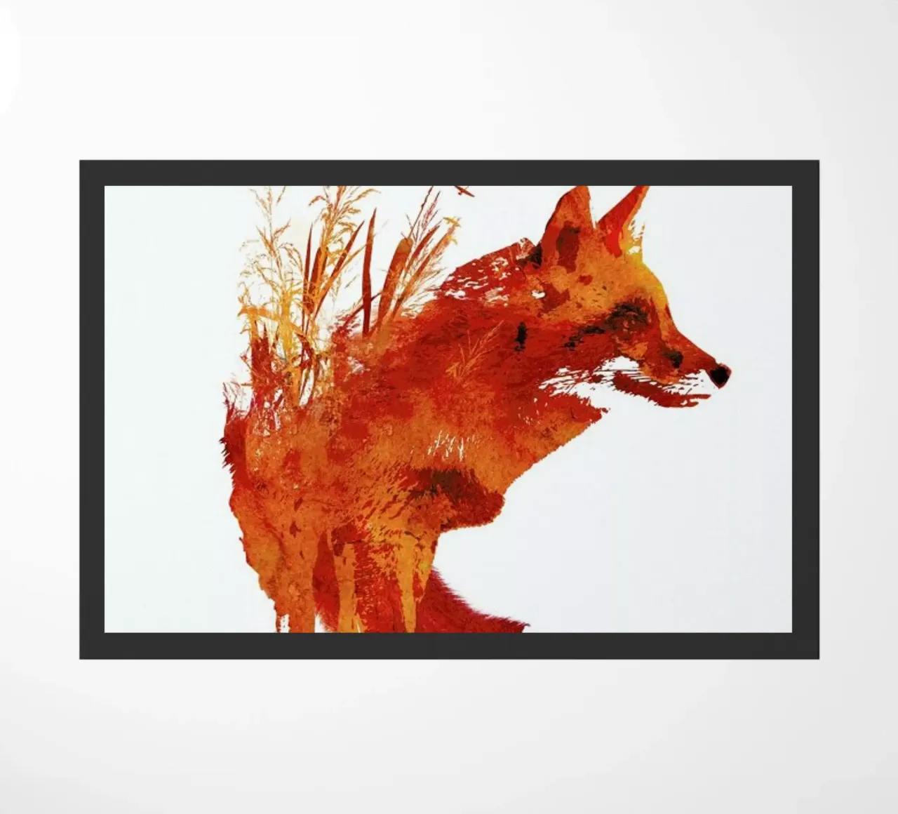 Plattensee Fox doormat by Róbert Farkas