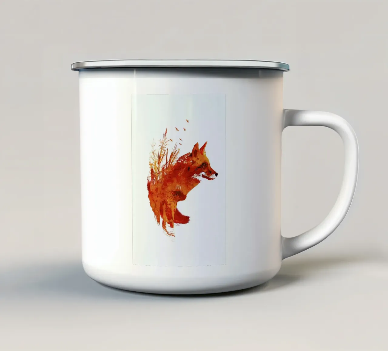 Plattensee Fox tazza in smalto da Róbert Farkas