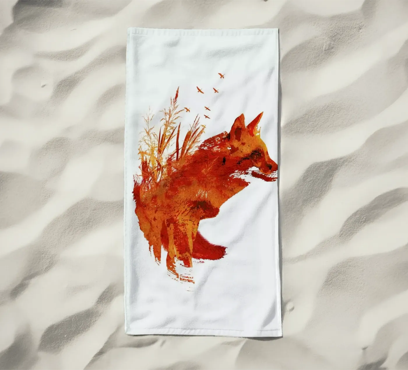 Plattensee Fox Strandtuch von Róbert Farkas