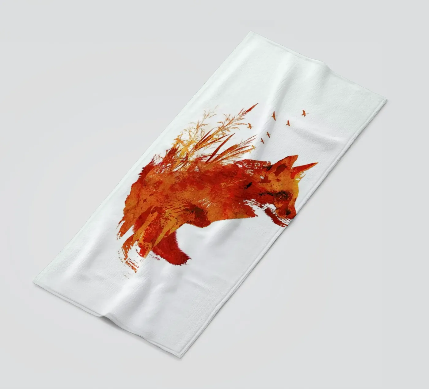 Plattensee Fox Strandtuch von Róbert Farkas